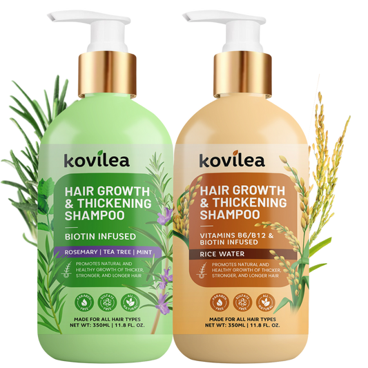 Rosemary Oil & Rice Water Hair Growth Shampoo Bundle